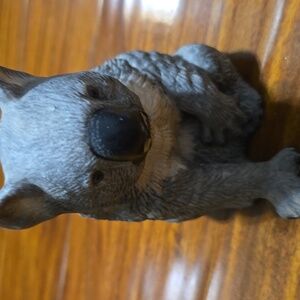 Vtg Royal Heritage Australian Bisque Porcelain Koala Bear 4" Figurine Gray